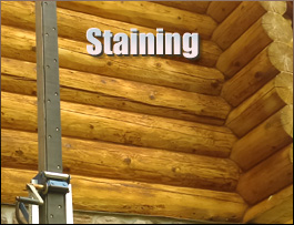  Shelby County, Alabama Log Home Staining